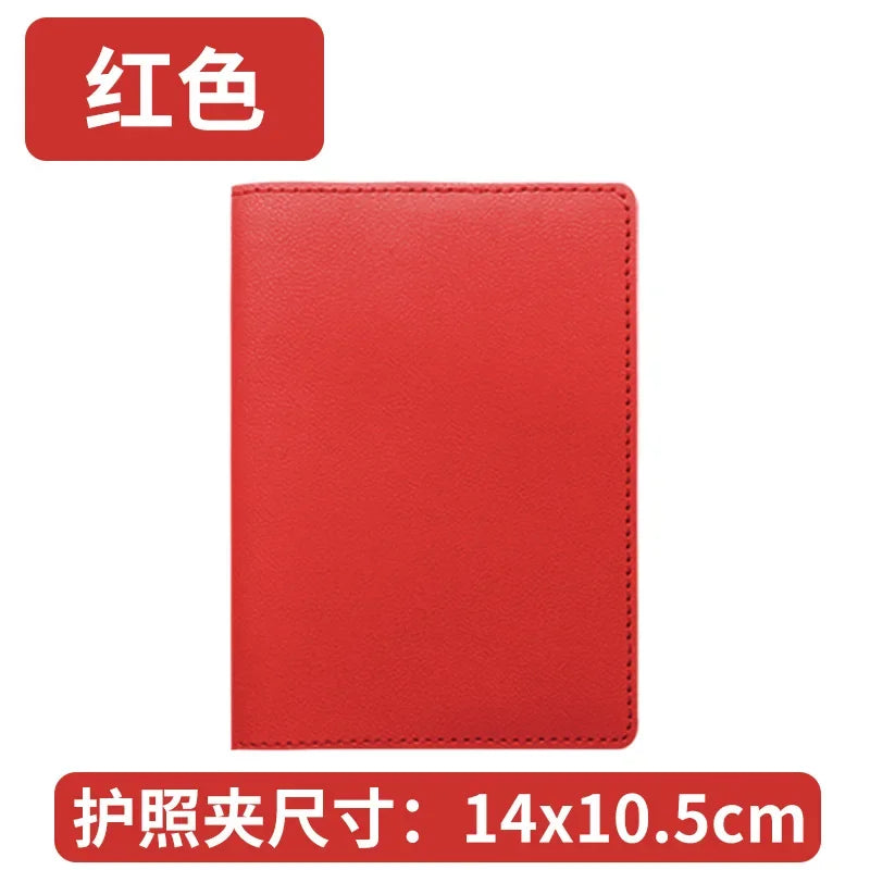 Pu Leather Passport Holder Case Travel Accessories Luggage Tags Bussiness Ticket Holder Passport Cover for Womem Girl