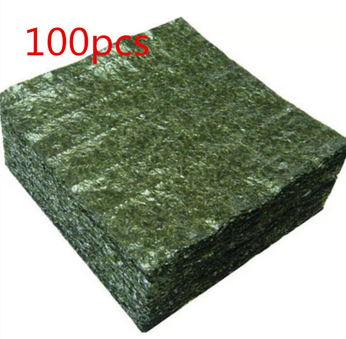 100pcs nori for sushi Seaweed Factory wholesale cheap AAA quality Seaweed, Dark green Secondary baking top selling nori sushi - Shopy Max
