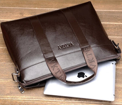 2014 Hot Sale PU leather handbag cowhide male bag commercial briefcase shoulder messenger bag laptop bag Cheap wholesale