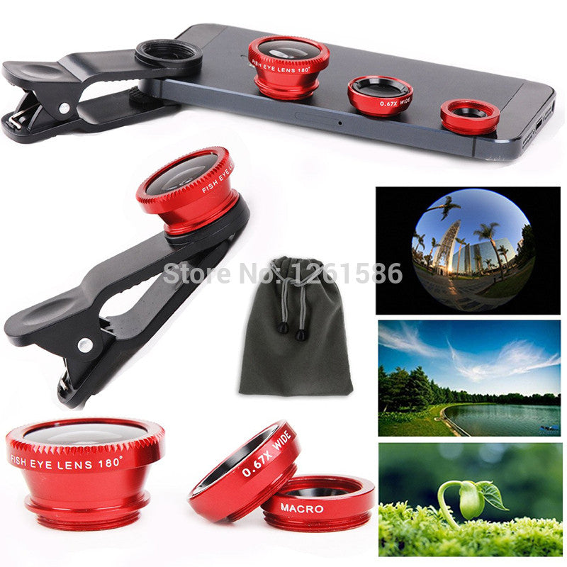 3 Awesome Lens Kit For Smartphones/Tablets/Laptops with flat camera - Shopy Max