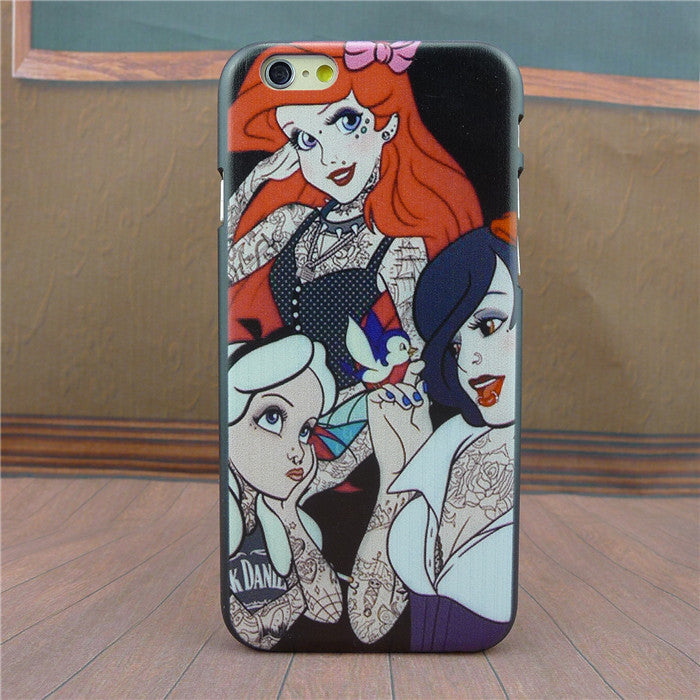 For Apple i Phone iPhone 6 Case Tattoo Ariel Little Mermaid series Protective Cover Case For iPhone6