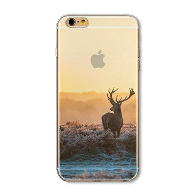 For Apple iPhone 4 4S Ultra Thin Attractive Scenery Half Transparent TPU Cases Cover Phone Protective Free Shipping WHD1434 1-22