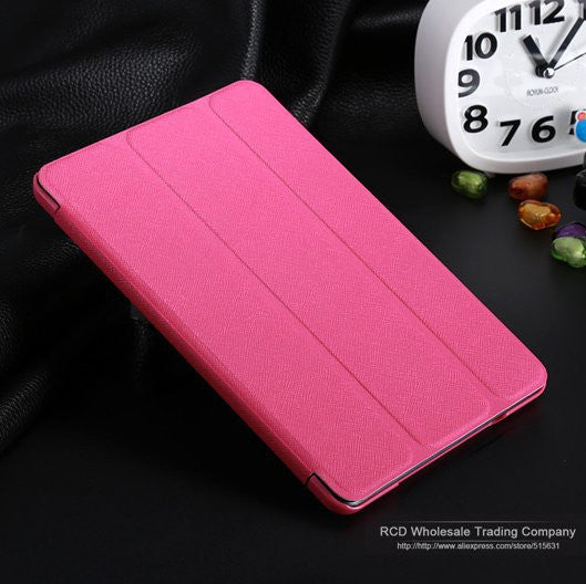 New 2014 Smart Cover For iPad mini PU Leather Magnetic Smart Cover+Hard Back Case For iPad Mini 1 2 Retina Case RCD03708