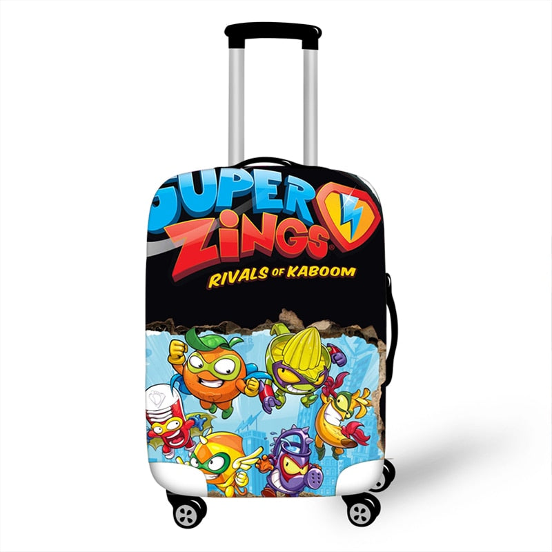 18-32 Inch Super Zings Elastic Luggage Protective Cover Trolley Suitcase Dust Bag Case Cartoon Travel Accessories