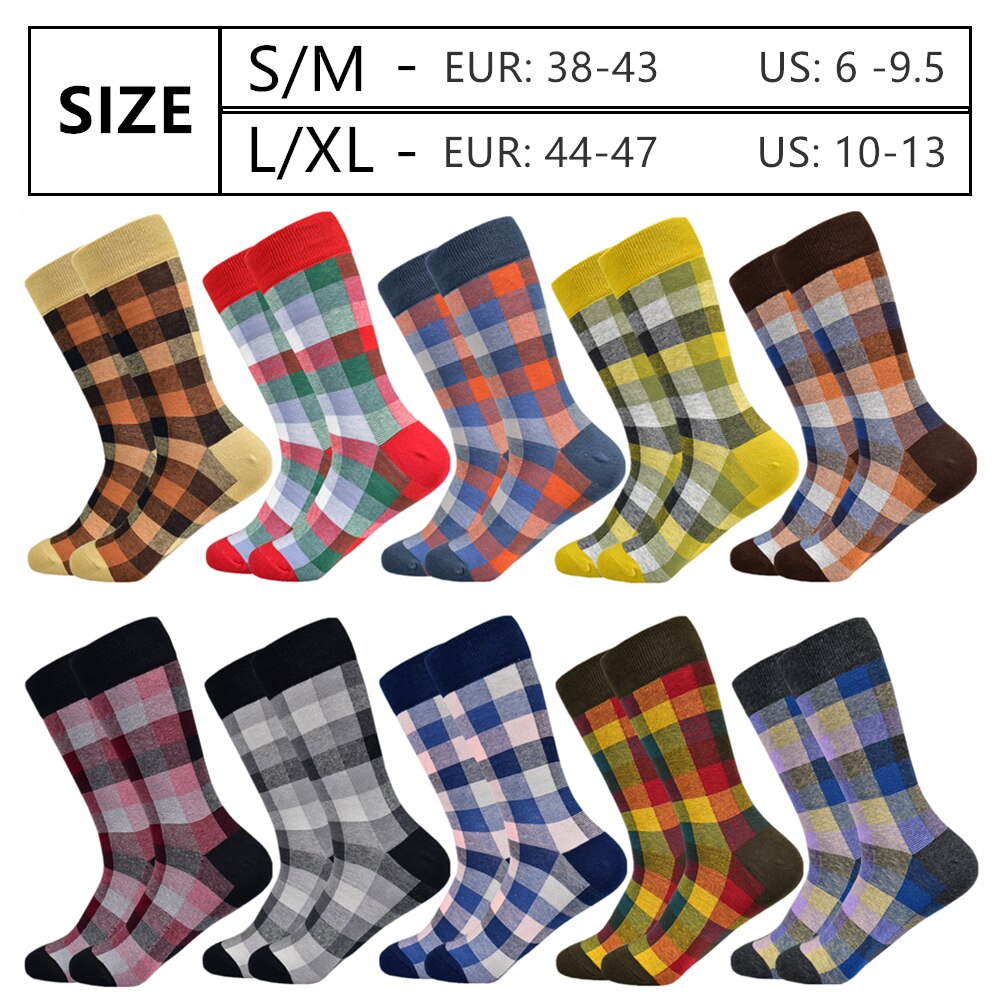 New Men's Socks Casual Business Dress High Quality Happy