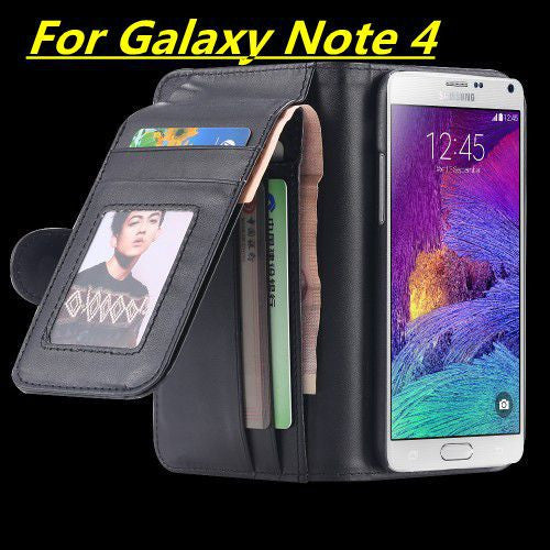 Leisure Folded Wallet Case For Apple iPhone 6 4.7/Plus 5 5s 5c 4s For Samsung Galaxy S5 S6/ S6 Edge/ Note 4 Flip Leather Cover - Shopy Max