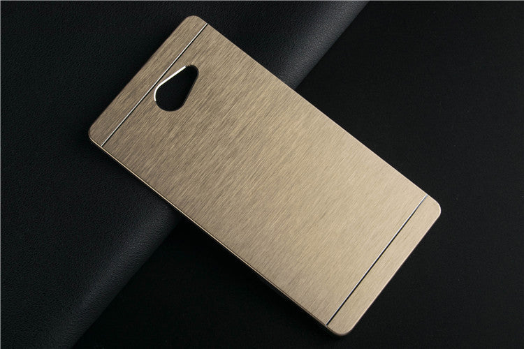 Luxury Brushed Metal Aluminium +PC material case For Sony Xperia M2 S50h Dual D2302 D2305 D2303 D2306 Hard Back phone case cover - Shopy Max