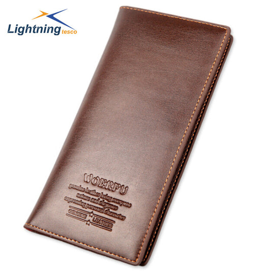 Men's Genuine Leather Wallet, Famous Brand Leather Purses, Casual Brown Men Wallets, Cowhide Leather Clutch Wallets carteira