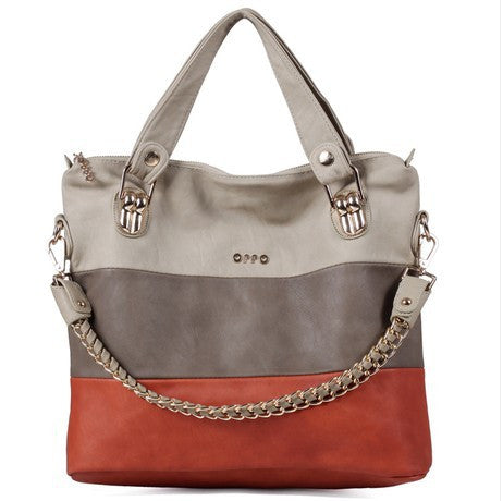 For oppo   fashion 2014 women's handbag one shoulder color block bags the trend of casual women's handbag nvbao
