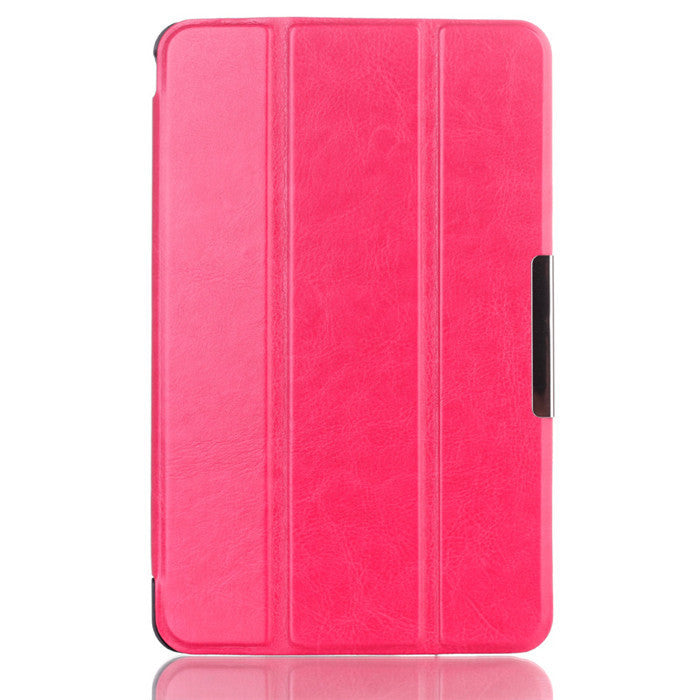 1pcs Magnet Hard Shell PU Leather Cover Case for LG Gpad G Pad V400 V410 7 inch Tablet, Smart + Screen Protector + Stylus Pen