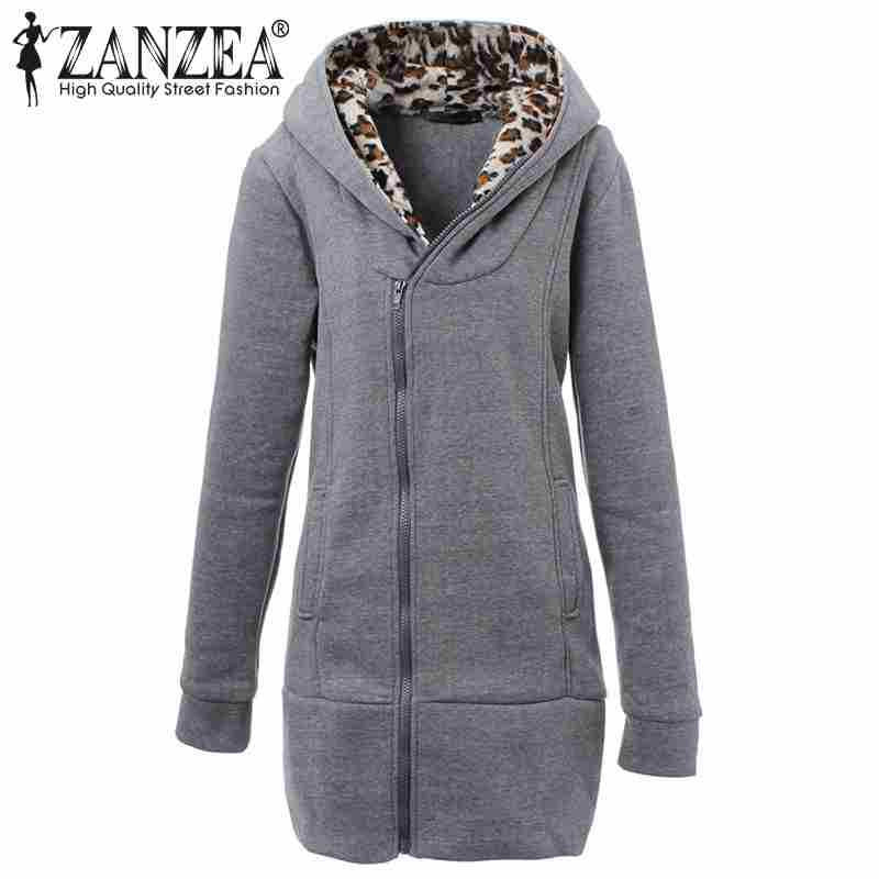 Plus Size M-XXL A/W Fashion Women's Leopard Print Coat - Shopy Max