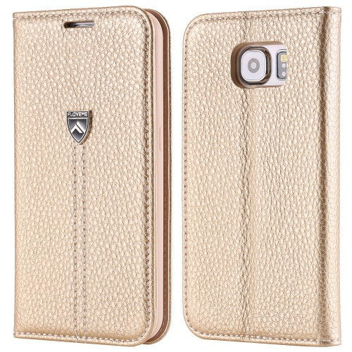 S6 Original Brand Flip Noble Leather Case For Samsung Galaxy S6 G920 Honorable Wallet With Card Slot Stand Fashion Phone Cover - Shopy Max