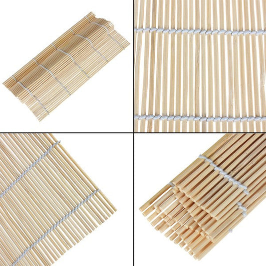 Wholesale Price 23cm x 24cm Bamboo Material Hand Roll Japanese Sushi Rolling DIY Making Tool Makisu Bamboo Twine Mat 9