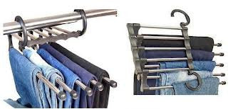 Magic trousers hanger/rack multifunction pants hanger/rack 5 in one