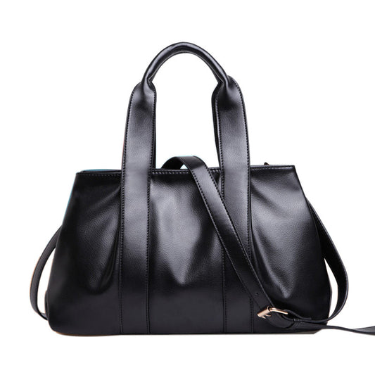 famous high quality pu leather bags women shoulder bags with single long belt solid leather handbags dollar price casual vintage