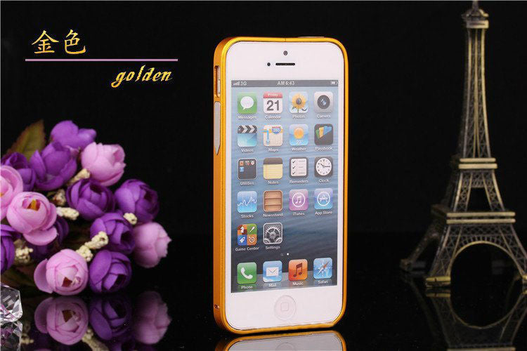 Explosion models FOR iPhone4S / 5S phone 0.7MM thin metal frame border Phone Case