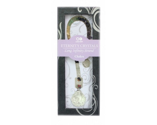 Chakra Eternity Crystal Sphere with Gemstone Tail
