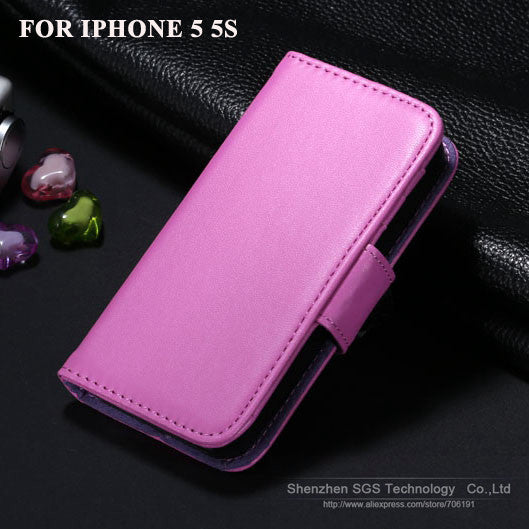 High Quality! Retro Luxury PU Leather Case For iphone 5C 5S 5G Photo Frame With Wallet Stand Cover Cell Phone Bags SGS02585