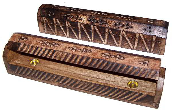 305mm Antique Look Mango Wood Smoke Box - Shopy Max