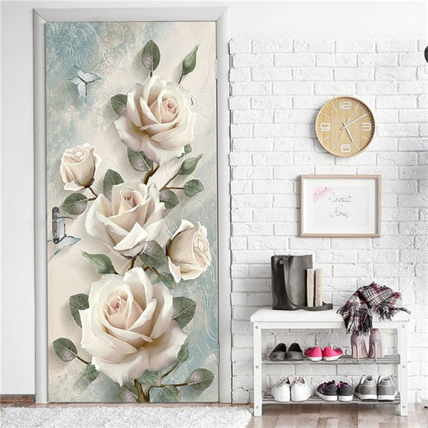 Creative 3D Door Sticker 95x215cm/Custom Size Self Adhesive Wallpaper ...