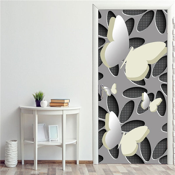 Creative 3D Door Sticker 95x215cm/Custom Size Self Adhesive Wallpaper ...