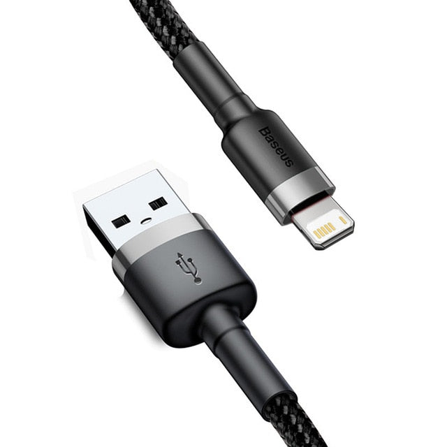 Baseus USB Cable for iPhone 12 11 Pro Max Xs X 8 Plus Cable 2.4A Fast