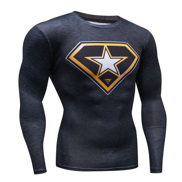 Top Compressione Uomo Superhero Manics – Multicolor, Per Crossfit, MMA, Ciclismo, Cosplay - Foto 2