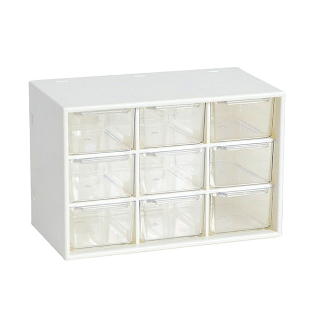 Fowecelt 6/9 Grids Organizer Jewelry Box Make Up Organizer Storage