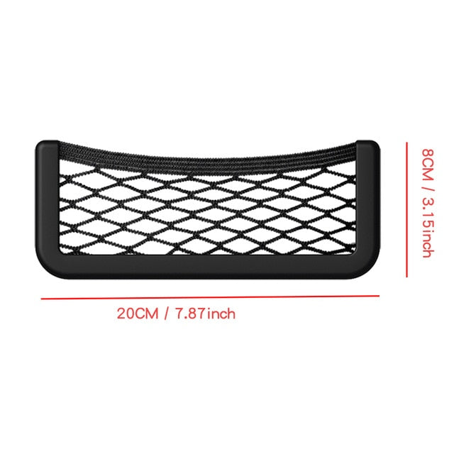 Universal Car Storage Net Automotive Pocket Organizer Bag for Phone Holder Box