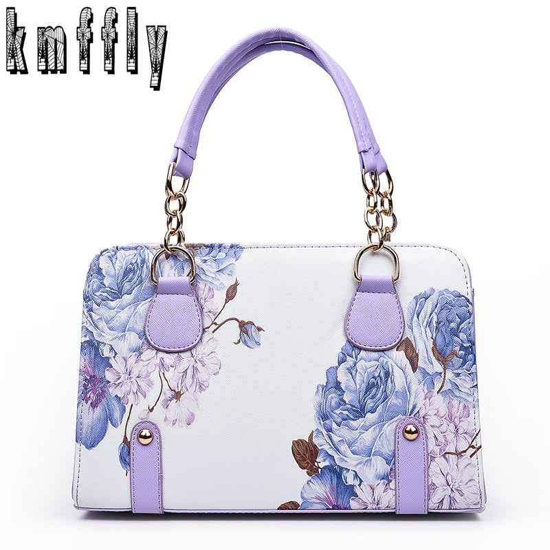 Women Classic chains tote bags print bag for lady's bolsas feminina famous designer brand shoulder bags women leather handbags