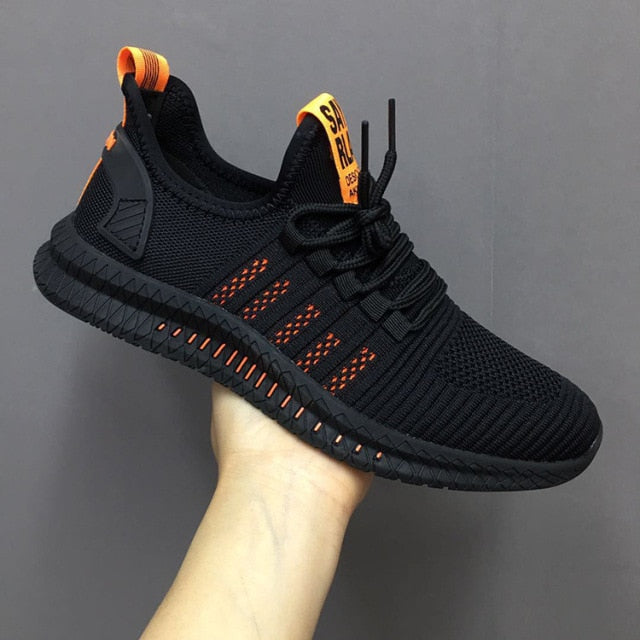Fashion Men Sneakers Mesh Casual Shoes Lac-up Mens Shoes Lightweight