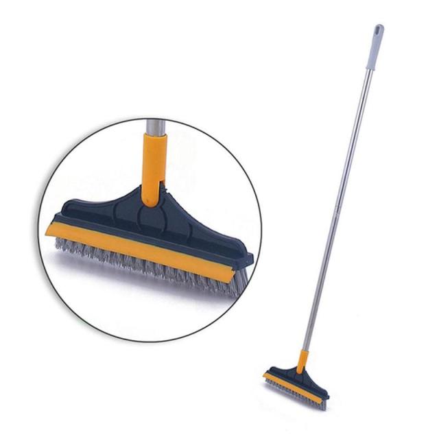 1Pcs Rotating Bathroom Kitchen Floor Crevice Cleaning Brush Brushes Long Handle