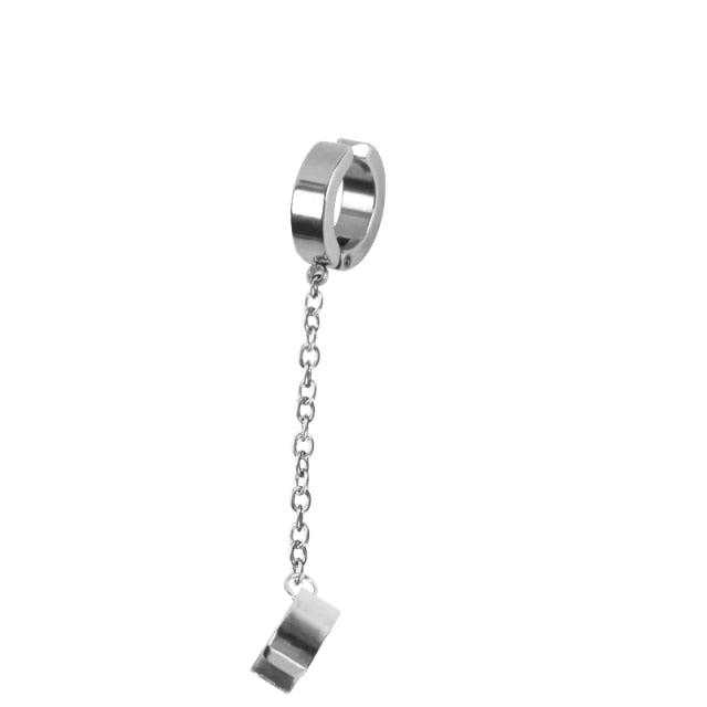 1 Piece Stainless Steel Painless Ear Clip Earrings for Men Women