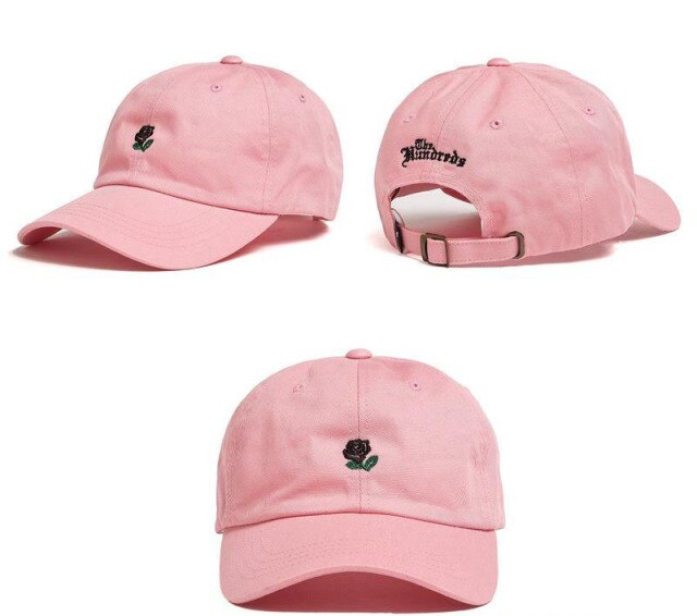 New The Hundreds Dad Hat Flower Rose Embroidered Snapback Baseball Cap Visor Hat Baseball Cap Visor Hat Clothing Accessories