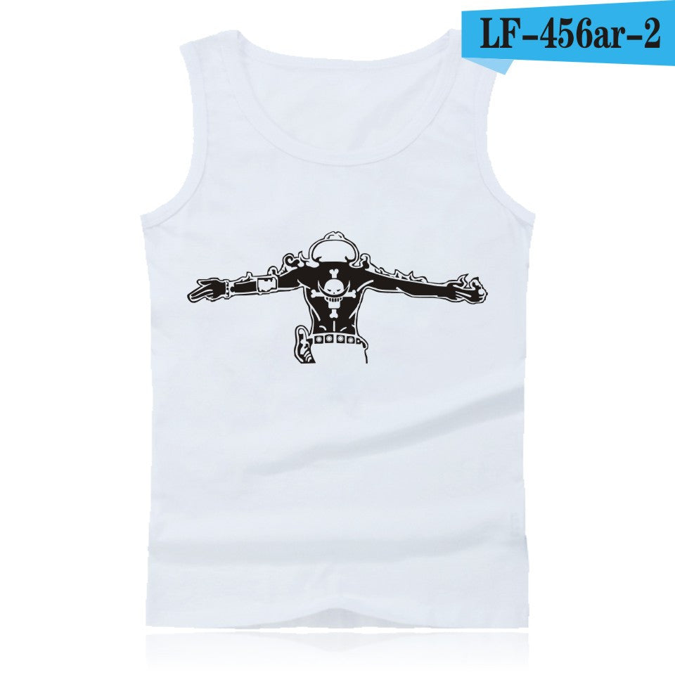 Anime One Piece Luffy And Ace Tank Top Summer Clothes Sexy Tank Tops Men Plus