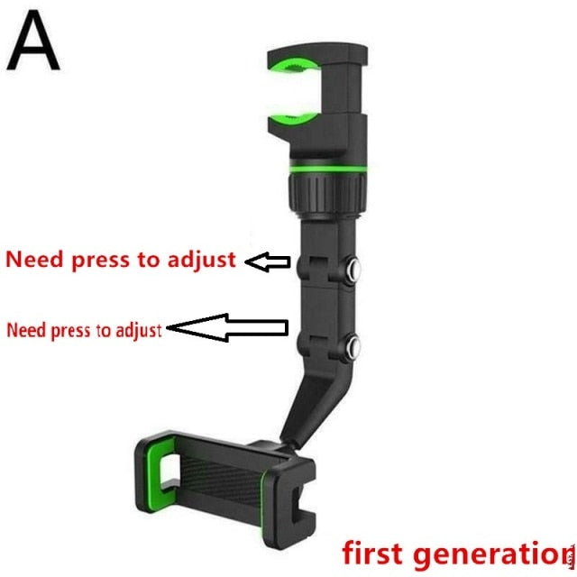 Multifunction Rearview Mirror Phone Holder Car Rearview Mirror Mount Phone Holder For iPhone 12 GPS Seat Smartphone Car Holder