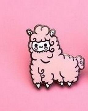 Jisensp Cartoon Animal Sheep Brooch pin for Women Collar Enamel Pin Icons