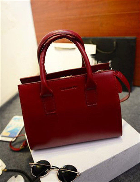 Handbags PU leather women messenger bags women's pouch bolsas 4 candy color fashion bag