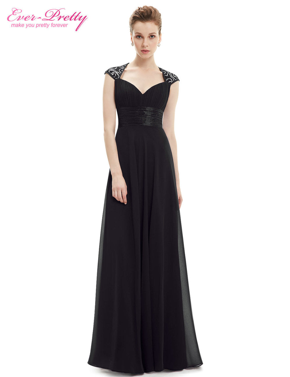 Evening Dresses Fast Shipping HE09672 Ever Pretty V-neck Empire Chiffon Sexy - Shopy Max