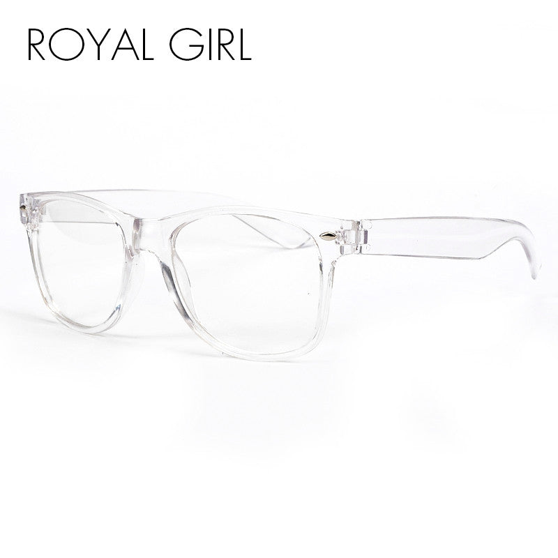 ROYAL GIRL New Fashion Eyeglasses Transparent Frame Glasses Cool Driving Spectacles for Women SS023