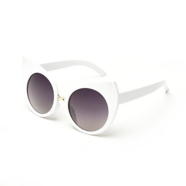 ROYAL GIRL New Fashion Exaggeration Cat Eye Sunglasses Women Vintage Brand Designer Metal Frame Glasses ss443