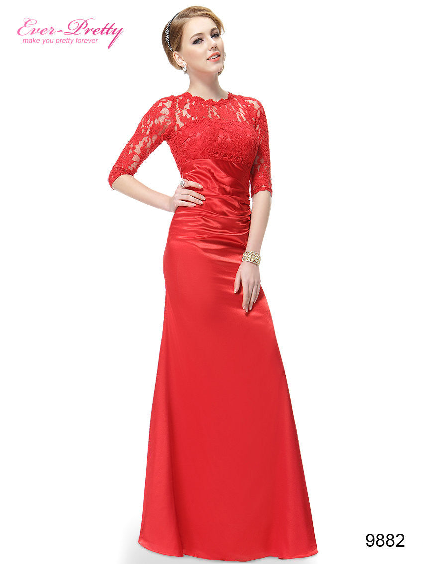 Elegant Evening Dresses Lace Women's Long Purple 2016 Black Ever Pretty