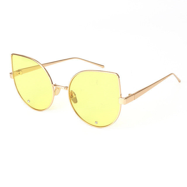 ROYAL GIRL Fashion Cat Eye Sunglasses Women Brand Designer Retro Female Sun Glasses oculos de sol feminino UV400 ss551