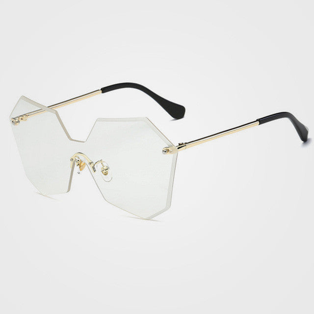 ROYAL GIRL New Fashion Brand Designer Luxury Rimless Gradient Lenses Glasses Women Ladies Cosy Shades Sunglasses Oculos ss121