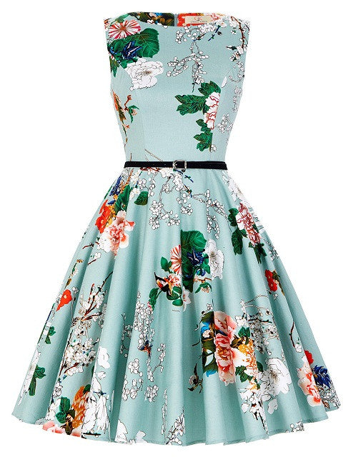 Short Evening Dress Elegant Plus Size Formal Dresses Floral Party Gowns Printed Robe - Shopy Max