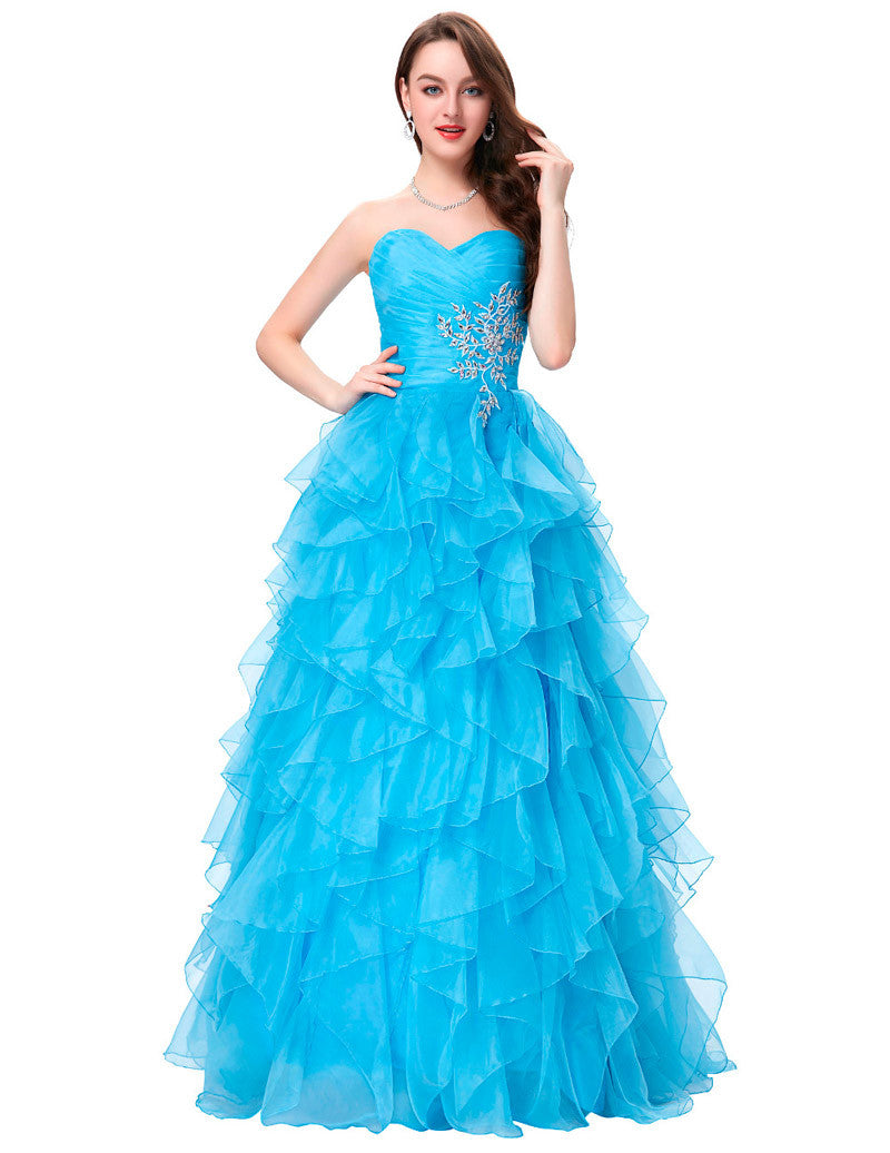 Wholesale! 2016 New Chiffon Evening Dresses Long Formal Dress Ball Gown