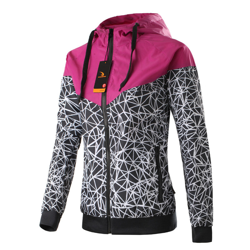 Spring And Fall New Women's sports jacket hooded jacket Women Fashion Casual Thin - Shopy Max