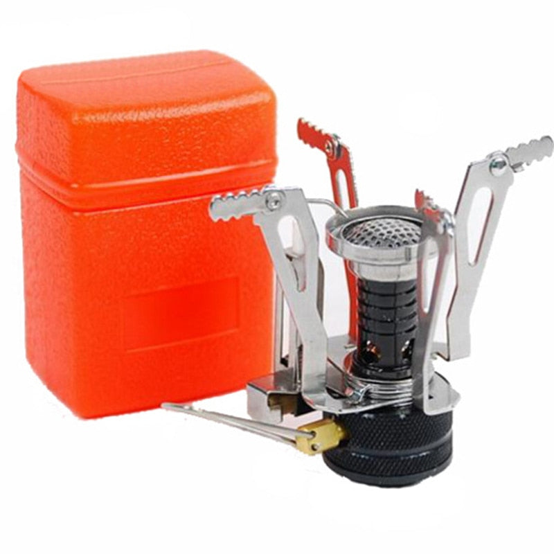 Mini Camping Stoves Folding Outdoor Gas Stove Portable Furnace Cooking Picnic Split Stoves Cooker Burners