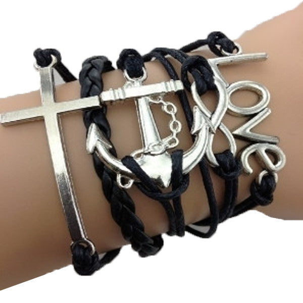 Love Infinity Anchor Cross
