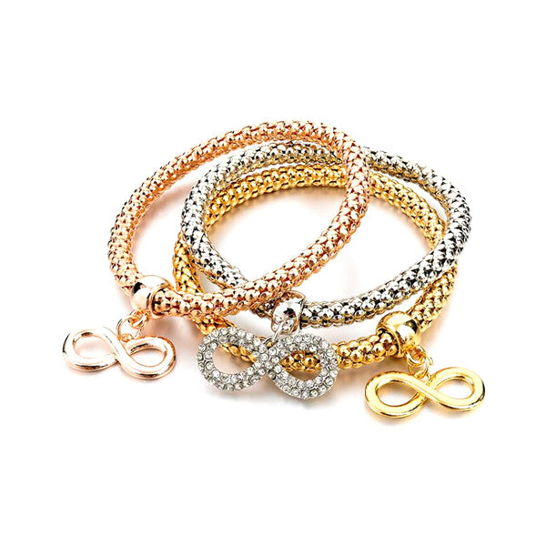 Mesh Multi-layer Three Color Bracelet